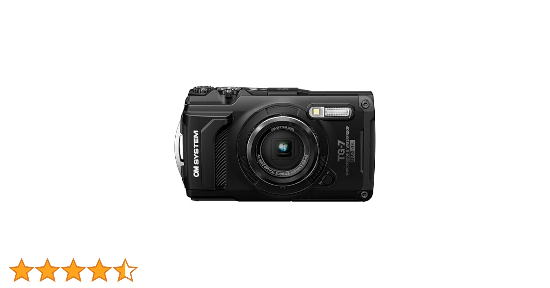 OM SYSTEM/オリンパス Tough TG-7 ブラック OM SYSTEM Tough TG-7 Digital Camera (Black)